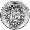 Polska - odważnik monety 50 złotowej 1817, Plage 289, H-Cz. 5355 R, mosiądz, 9.68 g, rzadki.