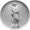 medal autorstwa Harta z okazji wzniesienia pomnika Rembrandta 1852 r., Aw: Postać malarza i napis:..