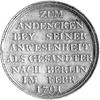 Prusy- medal z okazji wizyty posła tureckiego w Berlinie 1791 r., Aw: Popiersie w lewo i napis: AS..