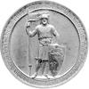 600-lecie praw miejskich Tczewa, medal niesygnowany 1860 r., Aw: Stojący z włócznią i tarczą książ..