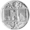 600-lecie praw miejskich Tczewa, medal niesygnowany 1860 r., Aw: Stojący z włócznią i tarczą książ..