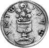medal kabalistyczny, XVII lub XVIII wiek, Aw: Drzewko oliwne i napis hebrajski: MONETA DLA ZMARŁYC..