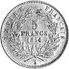 Napoleon III 1852- 1870, 5 franków 1854, Paryż, Aw: Głowa, Rw: W wieńcu nominał i data, Fr.578, zł..