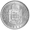 Franciszek Józef 1848- 1916, 8 forintów= 20 fran