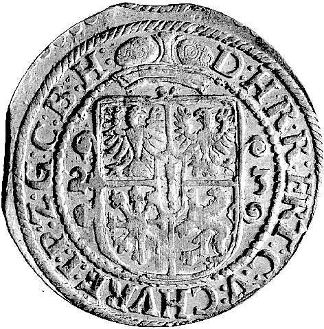 ort 1623, Królewiec, odmiana, bez znaku mincerza, Bahr. 1439, ładny