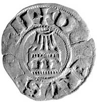Łacińskie królestwo Jerozolimy- Amaury 1163-1174 i jego następcy do roku 1219, denar, Aw: Krzyż, w..