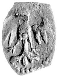 denar koronny, Aw: Korona, Rw: Orzeł, Kubiak 92, Gum.412, 0.55 g, ładny i wyraźny egzemplarz
