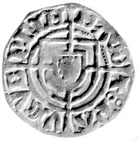 Paweł von Russdorf 1422-1441, szeląg, Aw: Tarcza wielkiego mistrza, Rw: Tarcza krzyżacka, Neumann 20