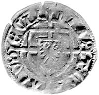 Konrad von Erlichshausen 1441-1449, szeląg, Aw: Tarcza wielkiego mistrza, Rw: Tarcza krzyżacka, Ne..