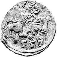 denar 1558, Wilno, Kurp. 645 R3, Gum. 592, patyna