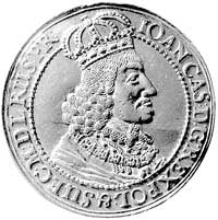 trzy dukaty (donatywa) 1650, Gdańsk, Aw: Popiersie króla, napis w otoku IOAN CAS DG REX POL & SUEC..