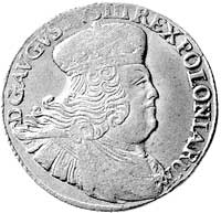 dwuzłotówka (8 groszy) 1753, Lipsk, Kam. 846 R2, Merseb. 1778, ładnie zachowany egzemplarz