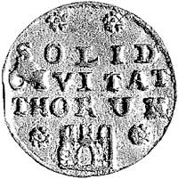 szeląg 1761, Toruń, Kam. 1012 R1, Merseb. 1822, ładnie zachowana moneta