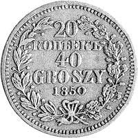 20 kopiejek = 40 groszy 1850, Warszawa, Plage 39