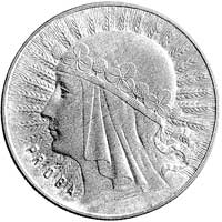 10 złotych 1933, Głowa Kobiety i wypukły napis P