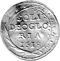goldgulden 1618, Szczecin, Hildisch 36, Fr. 2091, złoto, 3.14 g, rzadka moneta wybita z okazji uśm..