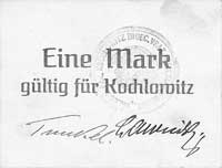 Kochłowice /Kochlowitz/ - 1 marka /1914/, Keller 181, bardzo rzadka