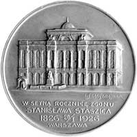 medal na pamiątkę setnej rocznicy śmierci Stanisława Staszica 1926 r., Aw: Popiersie Staszica trzy..