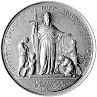 medal papieża Leona XIII sygn. Bianchi, 1881 r., Aw: Popiersie papieża w lewo i napis w otoku, Rw:..