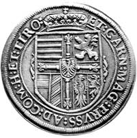 arcyksiąże Maksymilian 1612-1618, talar 1618, Hall, Aw: Popiersie, w polu data i napis w otoku, Rw..
