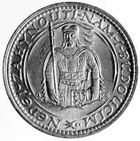 dukat 1923, Aw: Półpostać świętego, Rw: Lew czeski na tarczy, Fr.2, złoto 3.49 g