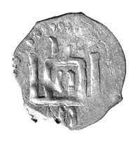 Kazimierz Jagiellończyk 1447-1492, moneta litewska, Aw: Jeździec w prawo, Rw: Kolumny Gedymina i d..