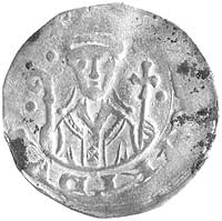 Moguncja- arcybiskupstwo- Zygfryd II von Eppstein 1200- 1230, denar, mennica Amöneburg, Aw: Popier..