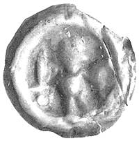 brakteat, Rycerz z mieczem i tarczą, Str.XX.20.b, 0.12 g, dawniej uważana za monetę Odona 1177-119..