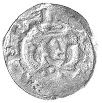 denar, Kraków, Aw: Głowa, Rw: Orzeł, Str.tabl.XXVI.mm, Gum.355, na awersie i rewersie napis KASIMIR