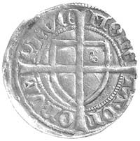 Michał Küchmeister von Sternberg 1414- 1422, szeląg, Aw: Tarcza Wielkiego Mistrza i napis MAGS-T. ..