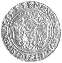 dukat 1555, Gdańsk, H-Cz. 5684 R4 ale odmienny napis SIGIS AVG REX POLO D PRVS , Fr. 2, T. 150, zł..