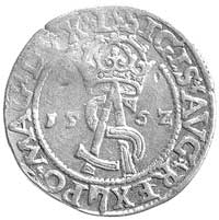 trojak 1562, Wilno, odmiana z Pogonią w tarczy i herbem Topór na awersie, Kurp. 826 R1, Gum. 621, ..