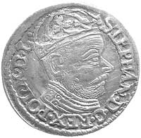 trojak 1582, Olkusz, drugi egzemplarz, ale nieco inne popiersie króla