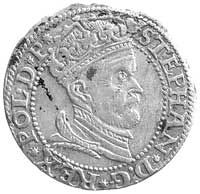 grosz 1578, Gdańsk, na awersie interpunkcja w postaci gwiazdek, Kurp. 379 R1, Gum. 789