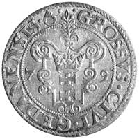 grosz 1579, Gdańsk, odmiana- na awersie gwiazdka kończy napis, Kurp. 380 R1, Gum. 790