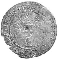 szeląg oblężniczy 1577, Gdańsk, drugi egzemplarz, lekko wyszczerbiony krążek