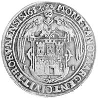 talar 1630, Toruń, odmiana z małymi literami I-I po bokach herbu miasta, H-Cz. 9662 R1- podobny, D..