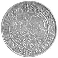 szóstak 1623, Kraków, odmiana z datą 1-6/2-3 i herbem Sas w tarczy, Kurp. 1452 R3, Gum. 1162, rzadki