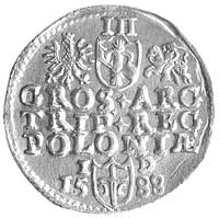 trojak 1588, Olkusz, odmiana ze znakiem menniczy