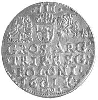 trojak 1601, Kraków, popiersie króla w lewo, Wal