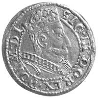 grosz 1607, Kraków, odmiana z małym popiersiem króla, Kurp. 347, Gum. 941, ładnie zachowany