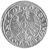 grosz 1607, Kraków, odmiana z małym popiersiem króla, Kurp. 347, Gum. 941, ładnie zachowany
