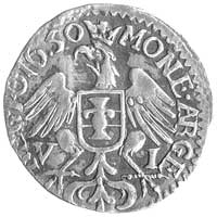 szóstak 1650, Wschowa, drugi egzemplarz, drobne uszkodzenie w tle monety