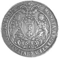 talar 1685, Gdańsk, H-Cz. 2498 R3, Dav. 4361, T.