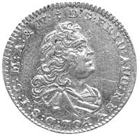 półdukat 1743, Drezno, H-Cz. 10968 R, Fr. 2849, złoto, 1.75 g, ładnie zachowany