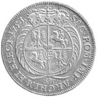 dwuzłotówka (8 groszy), 1753, Lipsk, odmiana z n