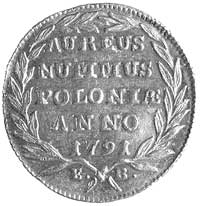 dukat 1791, Warszawa, Plage 451, Fr. 104, złoto, 3.49 g, ładnie zachowany egzemplarz