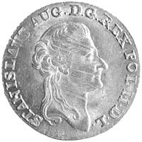 złotówka 1793, Warszawa, Plage 301, minimalnie justowana, bardzo ładna moneta