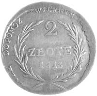 2 złote 1813, Zamość, Plage 125, ładnie zachowany egzemplarz