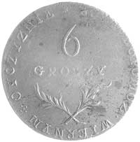 6 groszy 1813, Zamość, Plage 121, ładna moneta ze starą patyną, bardzo rzadkie